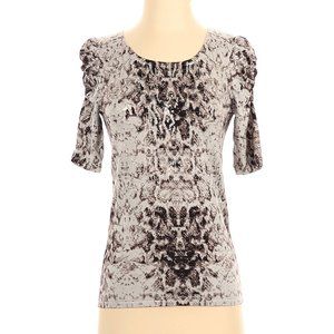 INC Snake Print Sweater with ruched sleeves